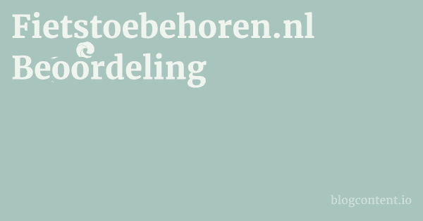 Fietstoebehoren.nl Beoordeling 1 by Partners