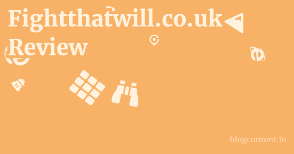Fightthatwill.co.uk Review 1 by Partners