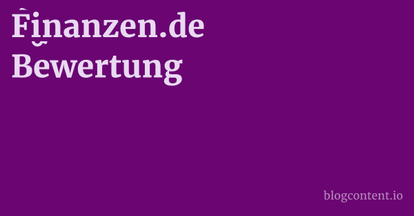 Finanzen.de Bewertung 1 by Partners