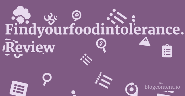Findyourfoodintolerance.com Review 1 by Partners