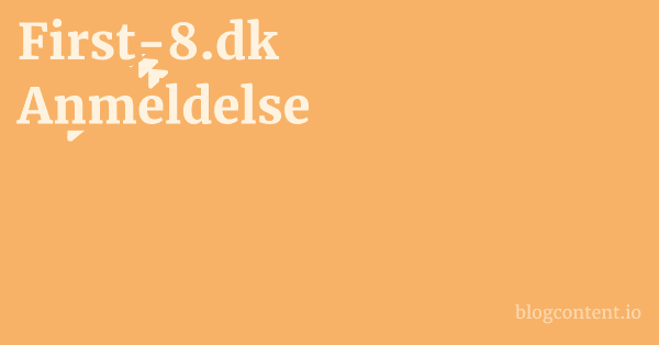 First-8.dk Anmeldelse 1 by Partners