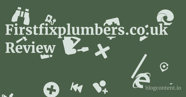 Firstfixplumbers.co.uk Review 1 by Partners