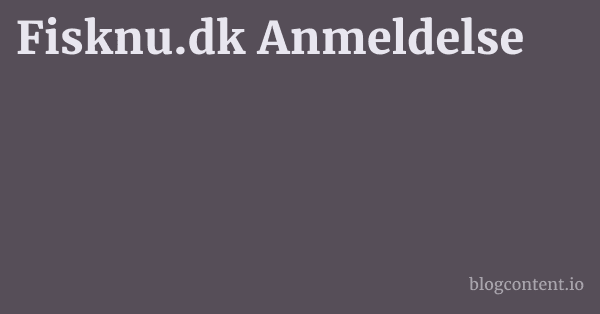 Fisknu.dk Anmeldelse 1 by Partners
