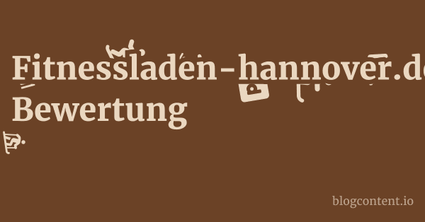 Fitnessladen-hannover.de Bewertung 1 by Partners