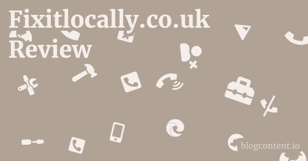 Fixitlocally.co.uk Review 1 by Partners