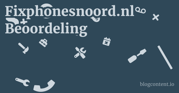 Fixphonesnoord.nl Beoordeling 1 by Partners