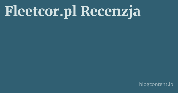 Fleetcor.pl Recenzja 1 by Partners