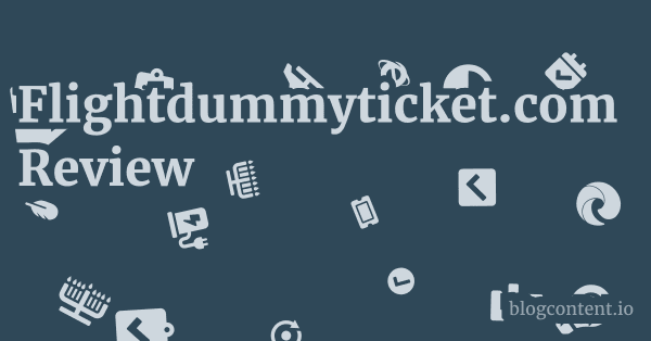 Flightdummyticket.com Review 1 by Partners