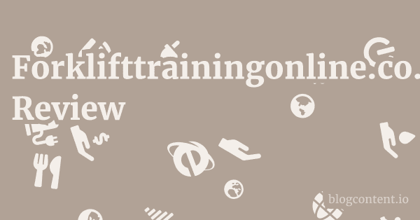 Forklifttrainingonline.co.uk Review 1 by Partners