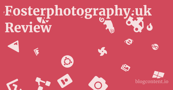 Fosterphotography.uk Review 1 by Partners