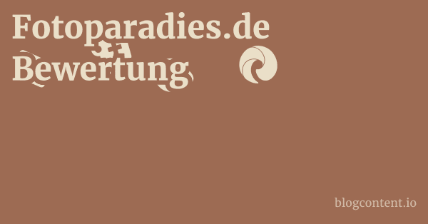 Fotoparadies.de Bewertung 1 by Partners