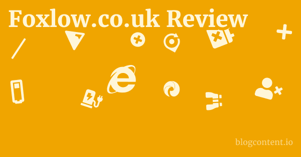 Foxlow.co.uk Review 1 by Partners