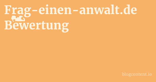 Frag-einen-anwalt.de Bewertung 1 by Partners