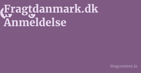 Fragtdanmark.dk Anmeldelse 1 by Partners