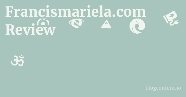 Francismariela.com Review 1 by Partners