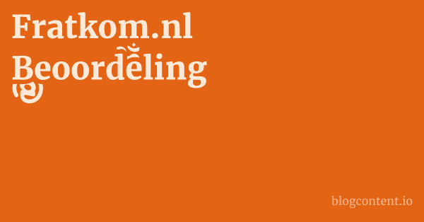 Fratkom.nl Beoordeling 1 by Partners