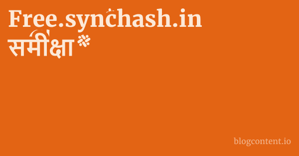 Free.synchash.in समीक्षा 1 by Partners
