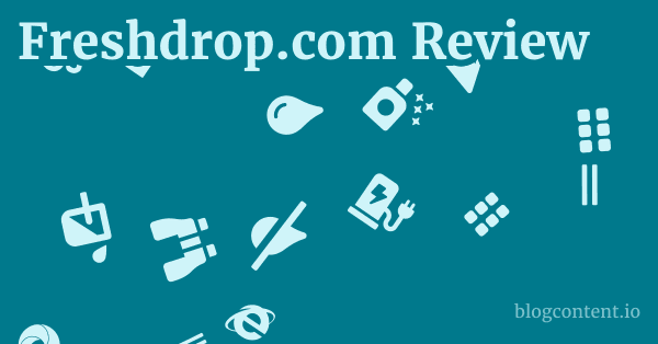 Freshdrop.com Review 1 by Partners