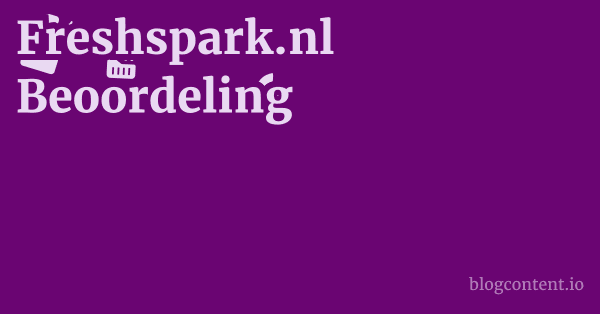 Freshspark.nl Beoordeling 1 by Partners