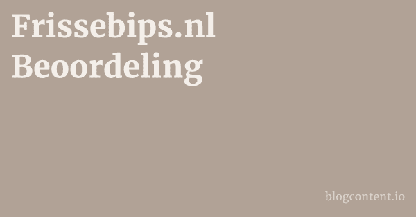 Frissebips.nl Beoordeling 1 by Partners