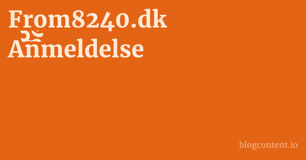 From8240.dk Anmeldelse 1 by Partners