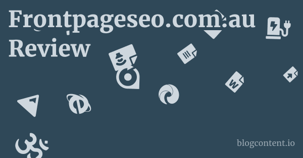 Frontpageseo.com.au Review