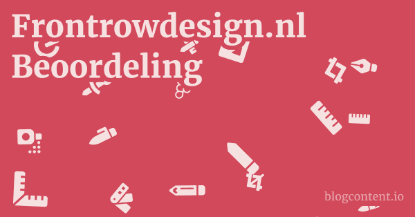 Frontrowdesign.nl Beoordeling 1 by Partners