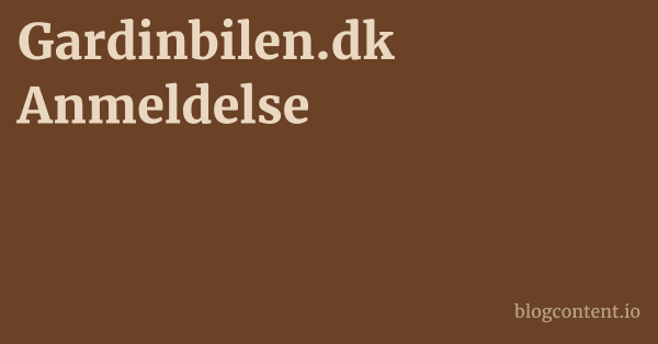 Gardinbilen.dk Anmeldelse 1 by Partners