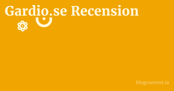 Gardio.se Recension