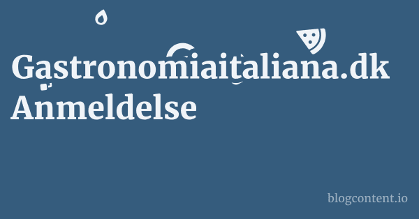 Gastronomiaitaliana.dk Anmeldelse 1 by Partners