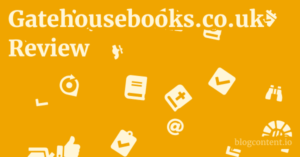 Gatehousebooks.co.uk Review 1 by Partners