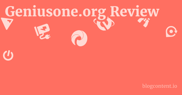 Geniusone.org Review 1 by Partners