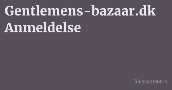 Gentlemens-bazaar.dk Anmeldelse 1 by Partners