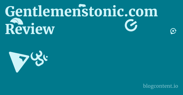Gentlemenstonic.com Review 1 by Partners