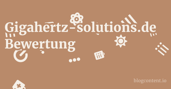 Gigahertz-solutions.de Bewertung 1 by Partners