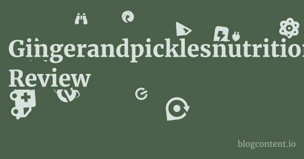 Gingerandpicklesnutrition.co.uk Review 1 by Partners