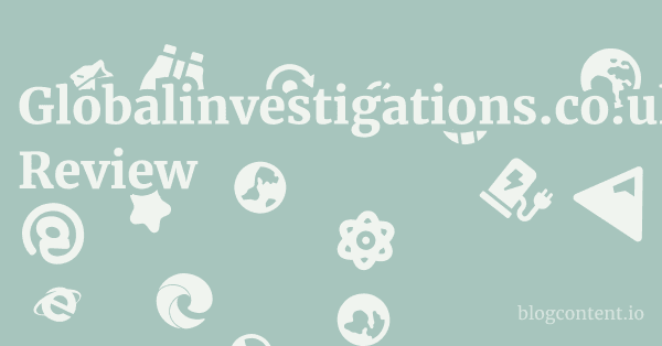 Globalinvestigations.co.uk Review 1 by Partners