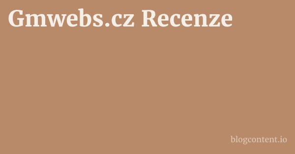Gmwebs.cz Recenze 1 by Partners