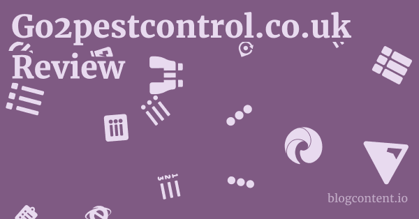 Go2pestcontrol.co.uk Review 1 by Partners