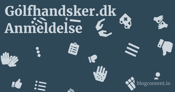 Golfhandsker.dk Anmeldelse 1 by Partners