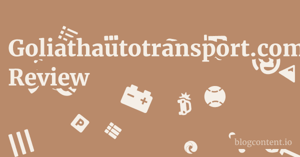 Goliathautotransport.com Review 1 by Partners