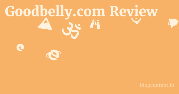 Goodbelly.com Review 1 by Partners
