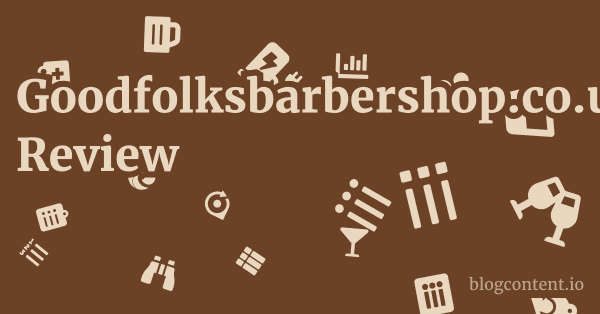 Goodfolksbarbershop.co.uk Review 1 by Partners