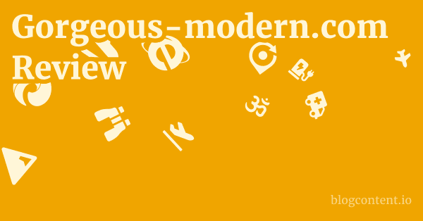 Gorgeous-modern.com Review 1 by Partners