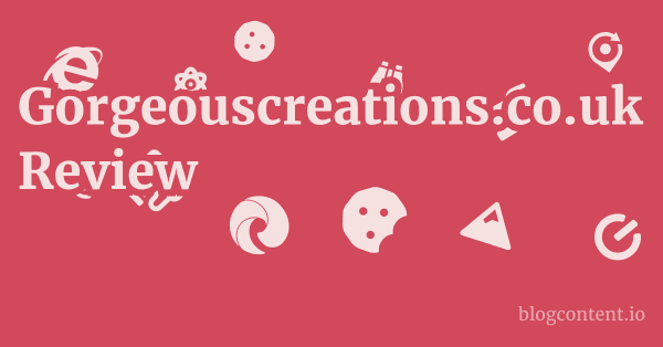 Gorgeouscreations.co.uk Review 1 by Partners
