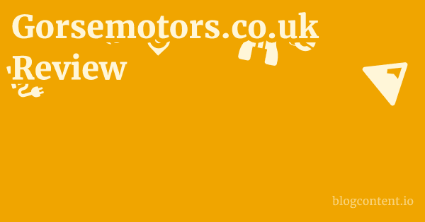 Gorsemotors.co.uk Review 1 by Partners