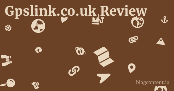 Gpslink.co.uk Review 1 by Partners