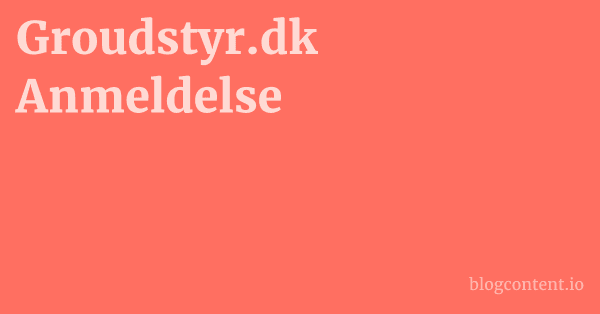 Groudstyr.dk Anmeldelse 1 by Partners
