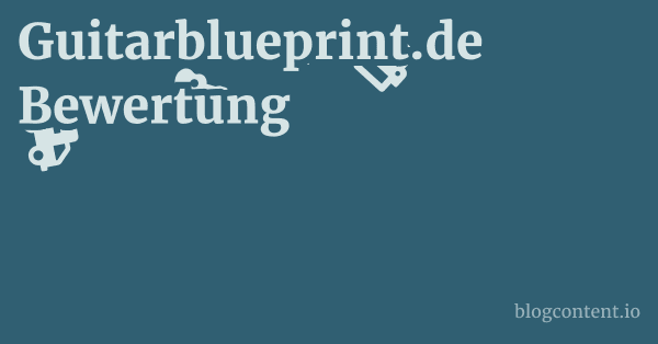 Guitarblueprint.de Bewertung 1 by Partners
