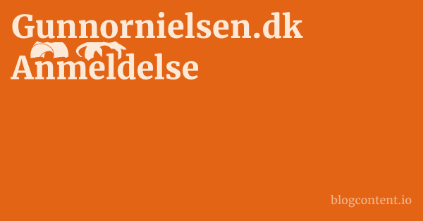 Gunnornielsen.dk Anmeldelse 1 by Partners
